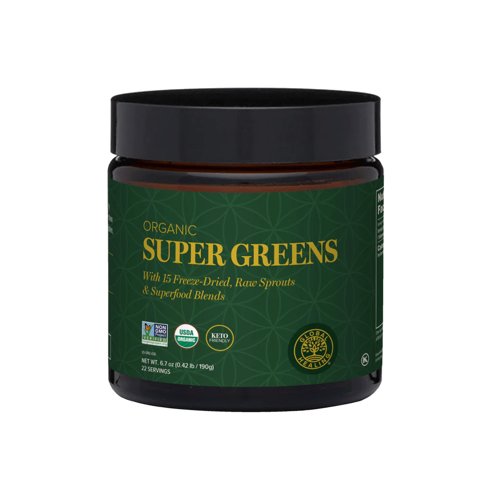 Organic Super Greens - Delicious Daily Superfood Smoothie Mix
