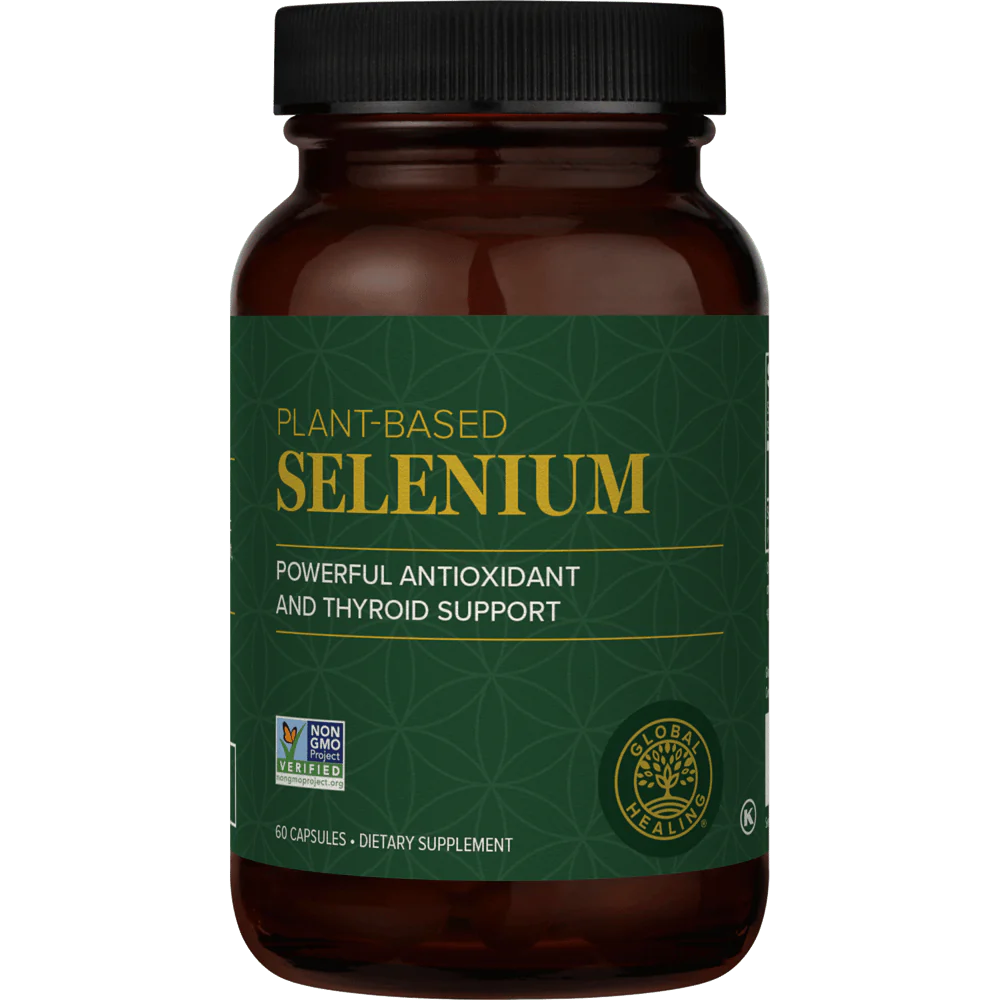 Selenium - Organic Supplement with Antioxidants for Thyroid Support & Immune Health (200 mcg)