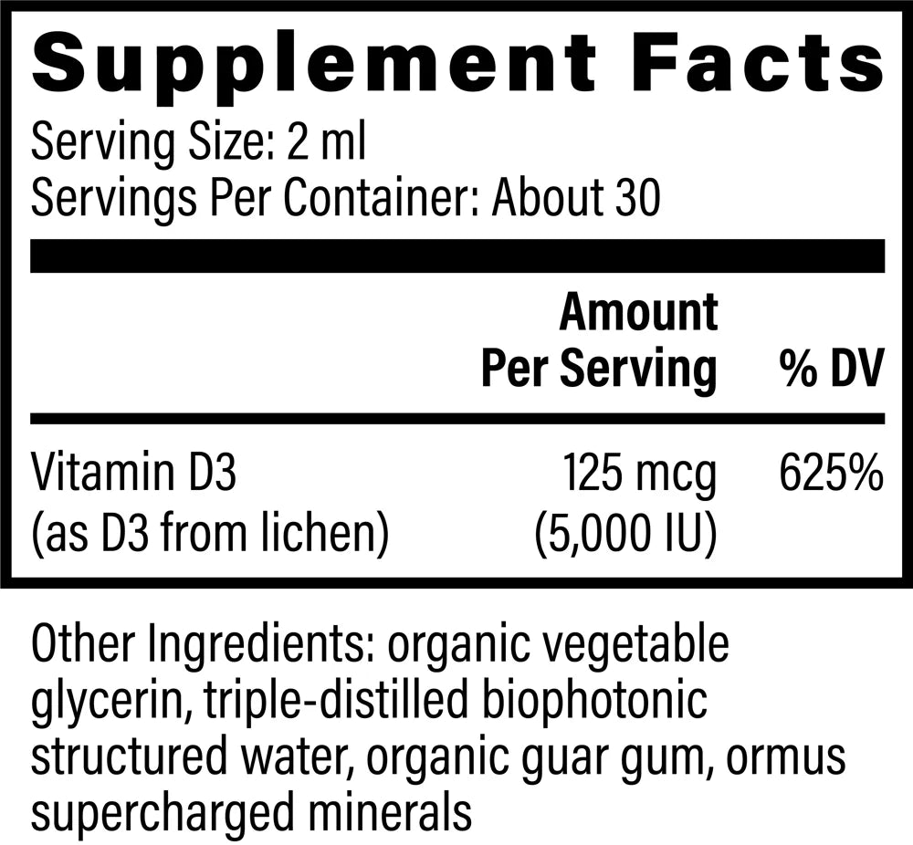 Organic Vitamin D3 (5000 IU)