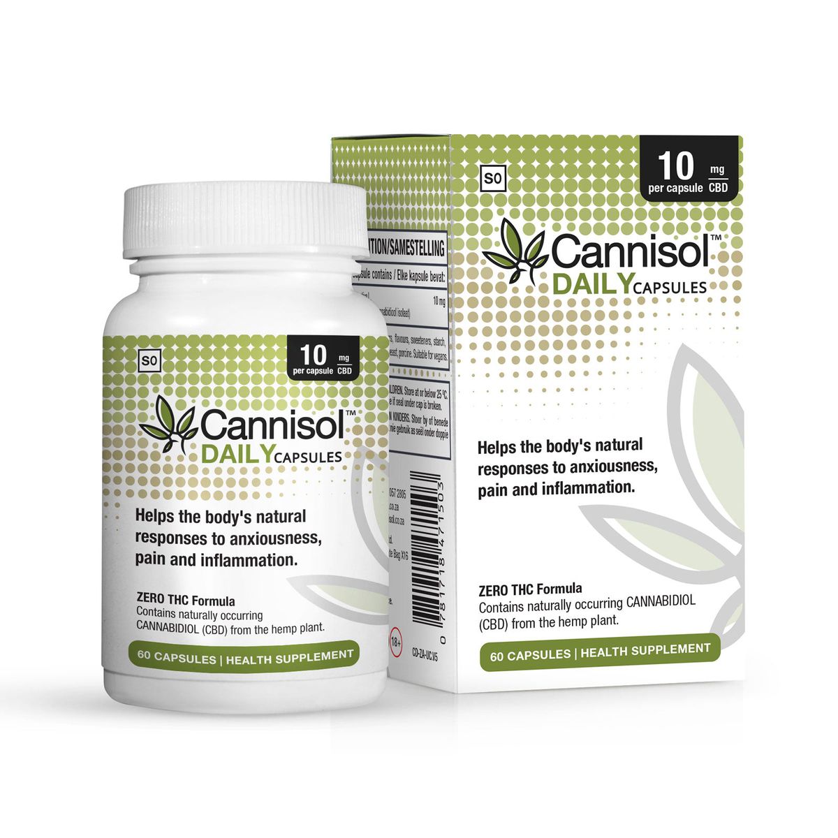 Cannisol® DAILY CBD for Pain, Anxiety & Inflammation