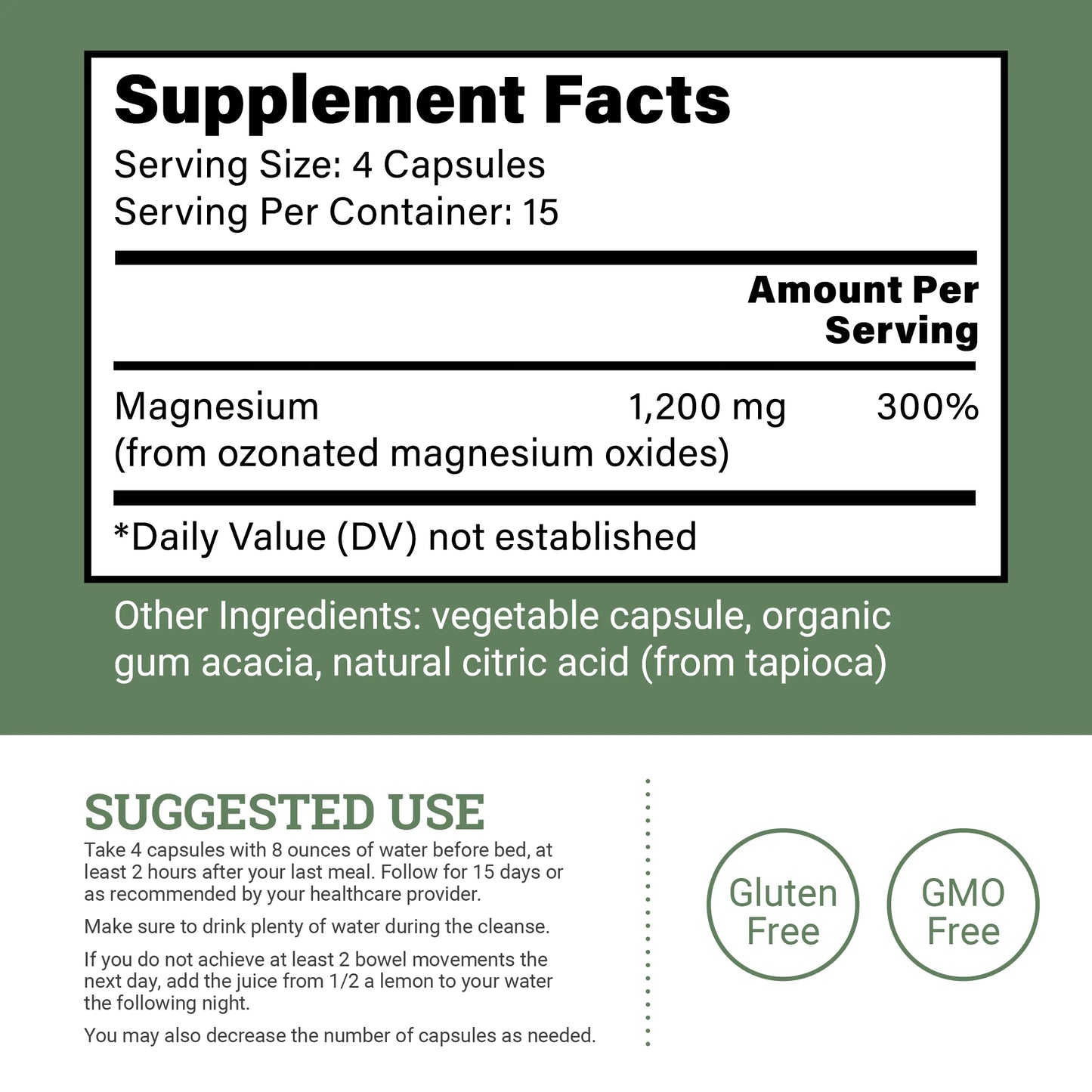 15-Day Oxygen Gut Cleanse - Natural Relief from Occasional Constipation