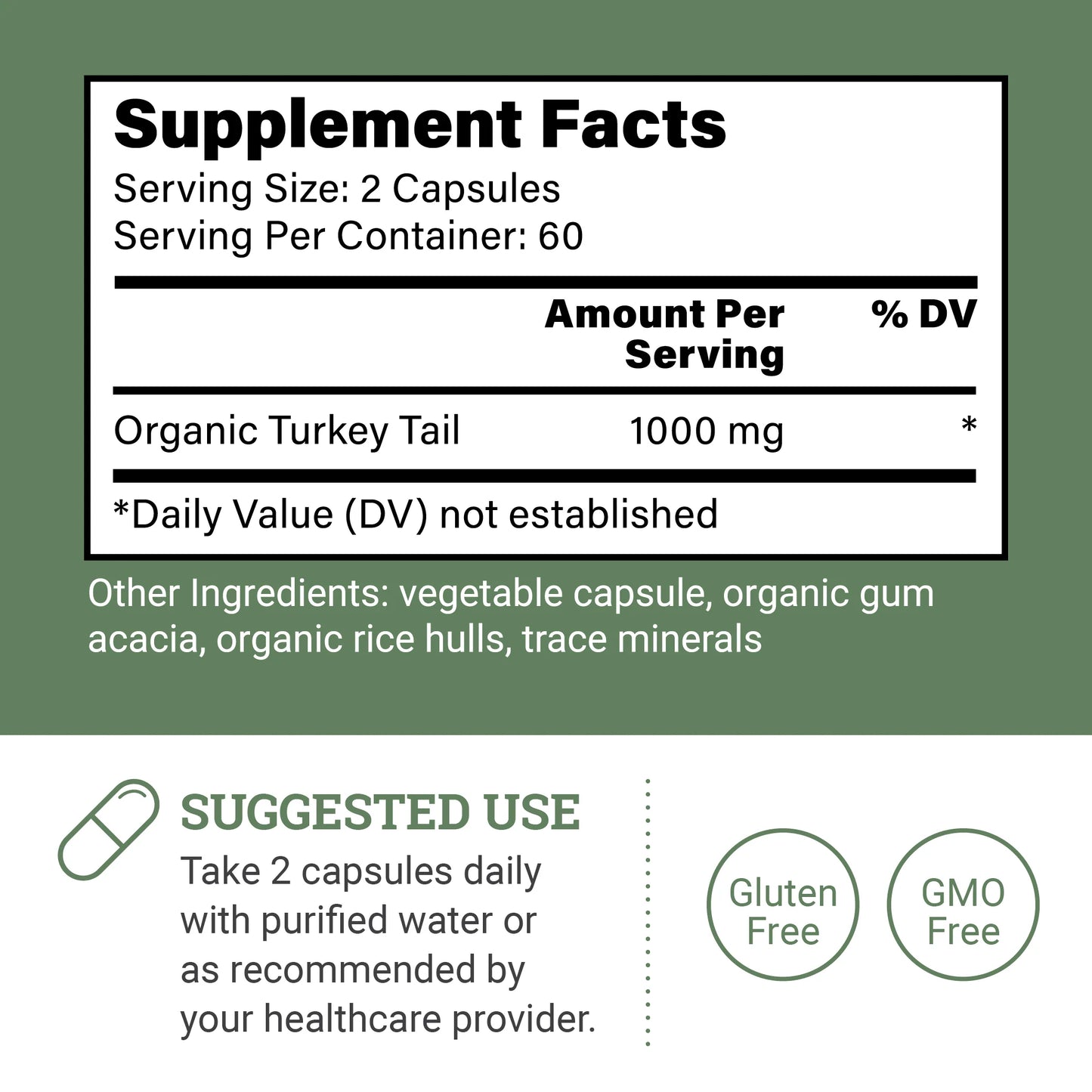Organic Turkey Tail - Mushroom Extract Supporting Digestive Health