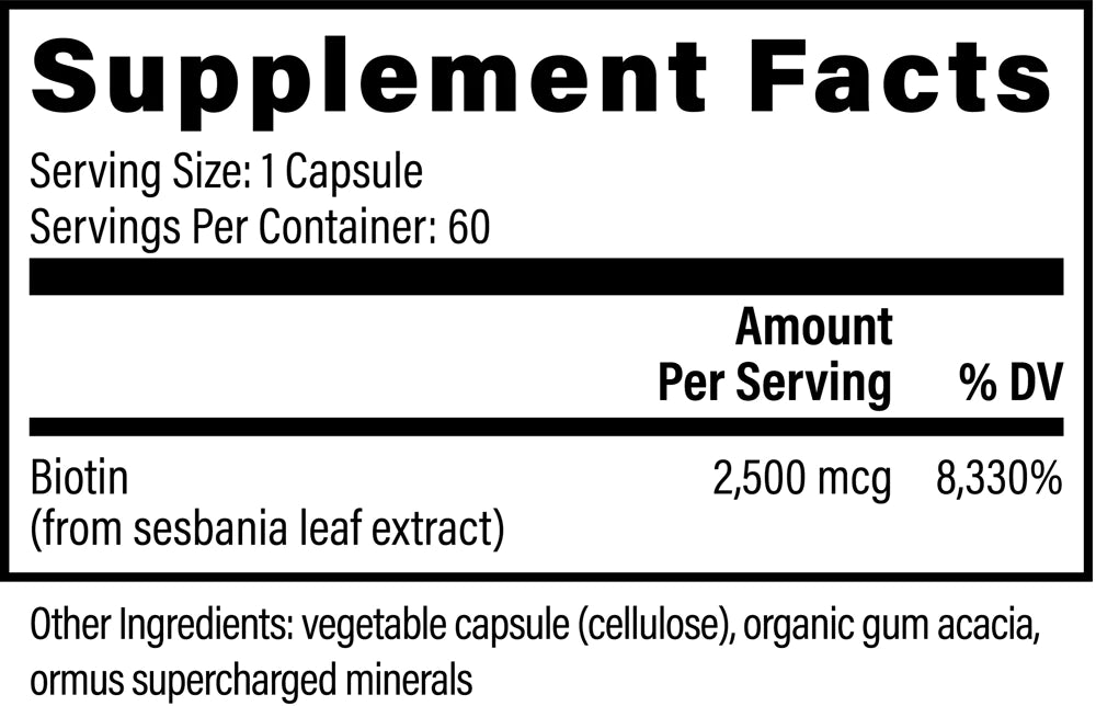 Biotin - Unlock Your Full Beauty Potential (Vitamin B7)