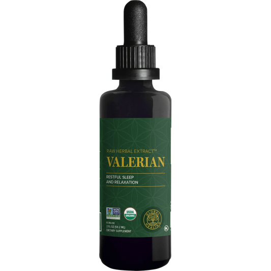 Organic Valerian - Raw Root Extract Liquid for Healthy Relaxation, Sleep & Calmness