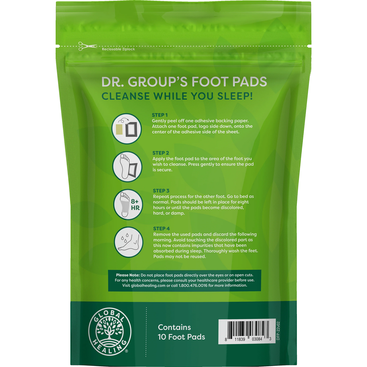 Dr. Group's Foot Pads For Advanced Detox & Cleansing