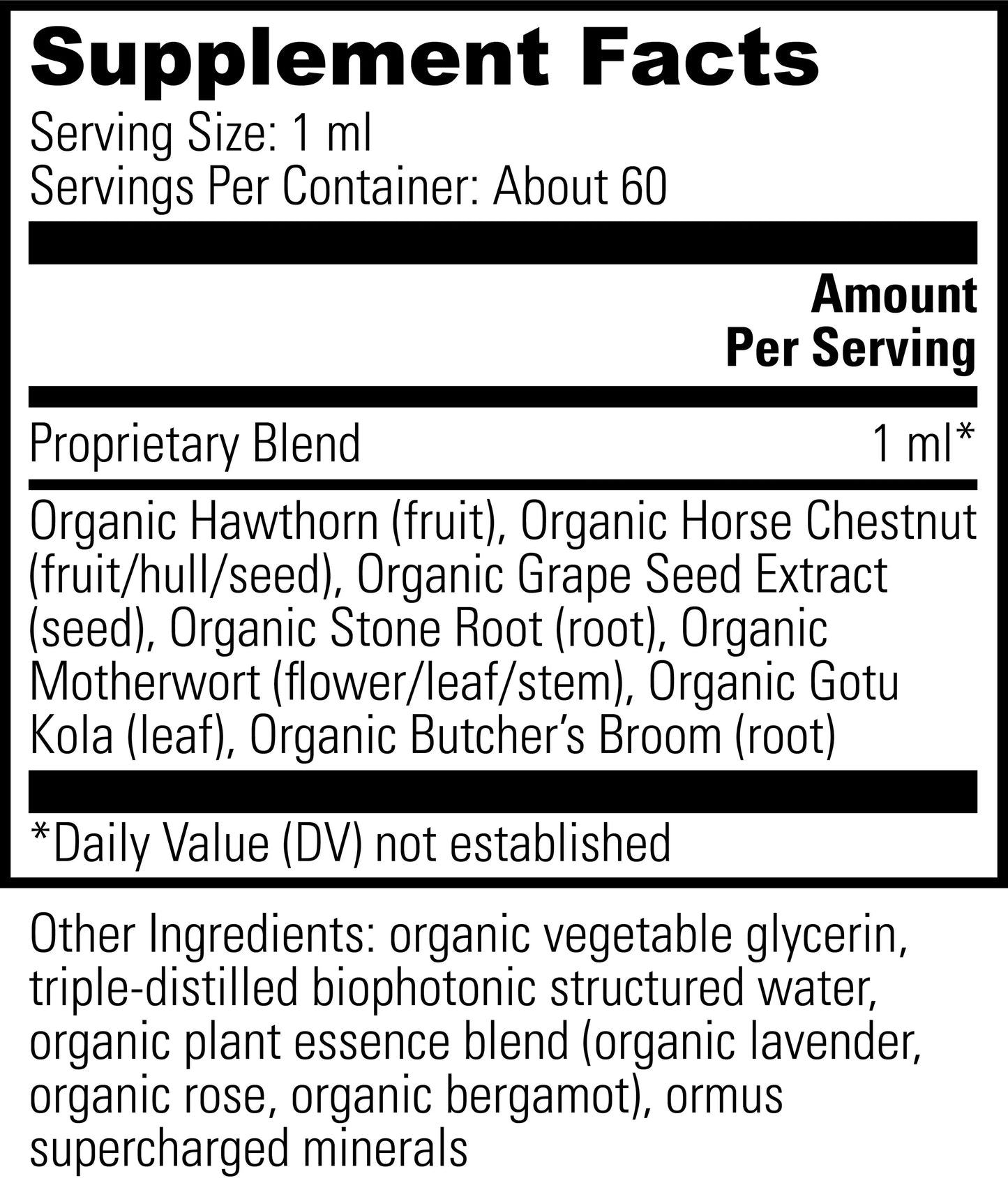 Vein Health - Plant-Based Supplement to Support Blood Flow & Circulation