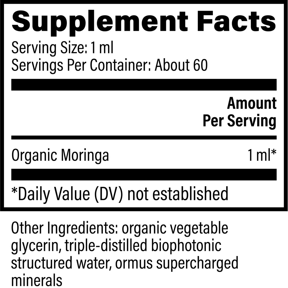 Organic Moringa - Liquid Extract Superfood for Total Wellness