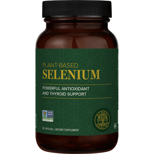 Selenium - Organic Supplement with Antioxidants for Thyroid Support & Immune Health (200 mcg)