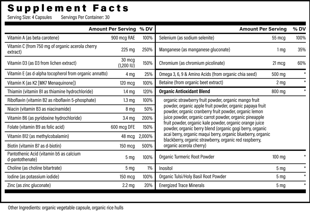 Organic Multivitamin with Minerals