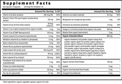 Organic Multivitamin with Minerals