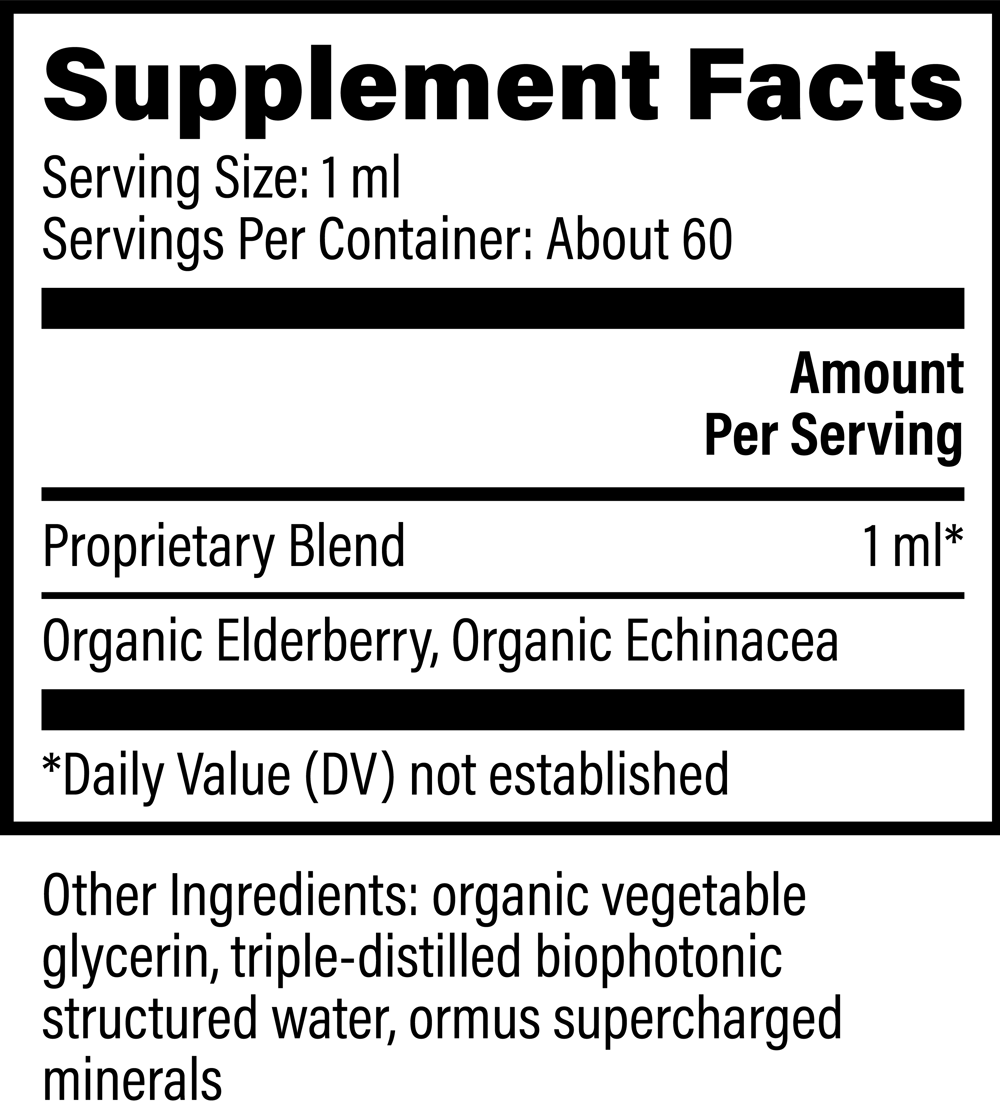 Organic Elderberry & Echinacea Supplement