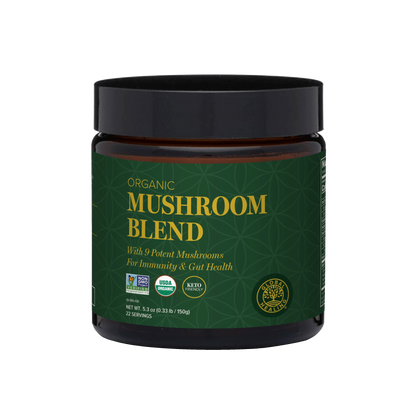 Organic Mushroom Blend - Mushroom Supplement for Immune and Gut Health