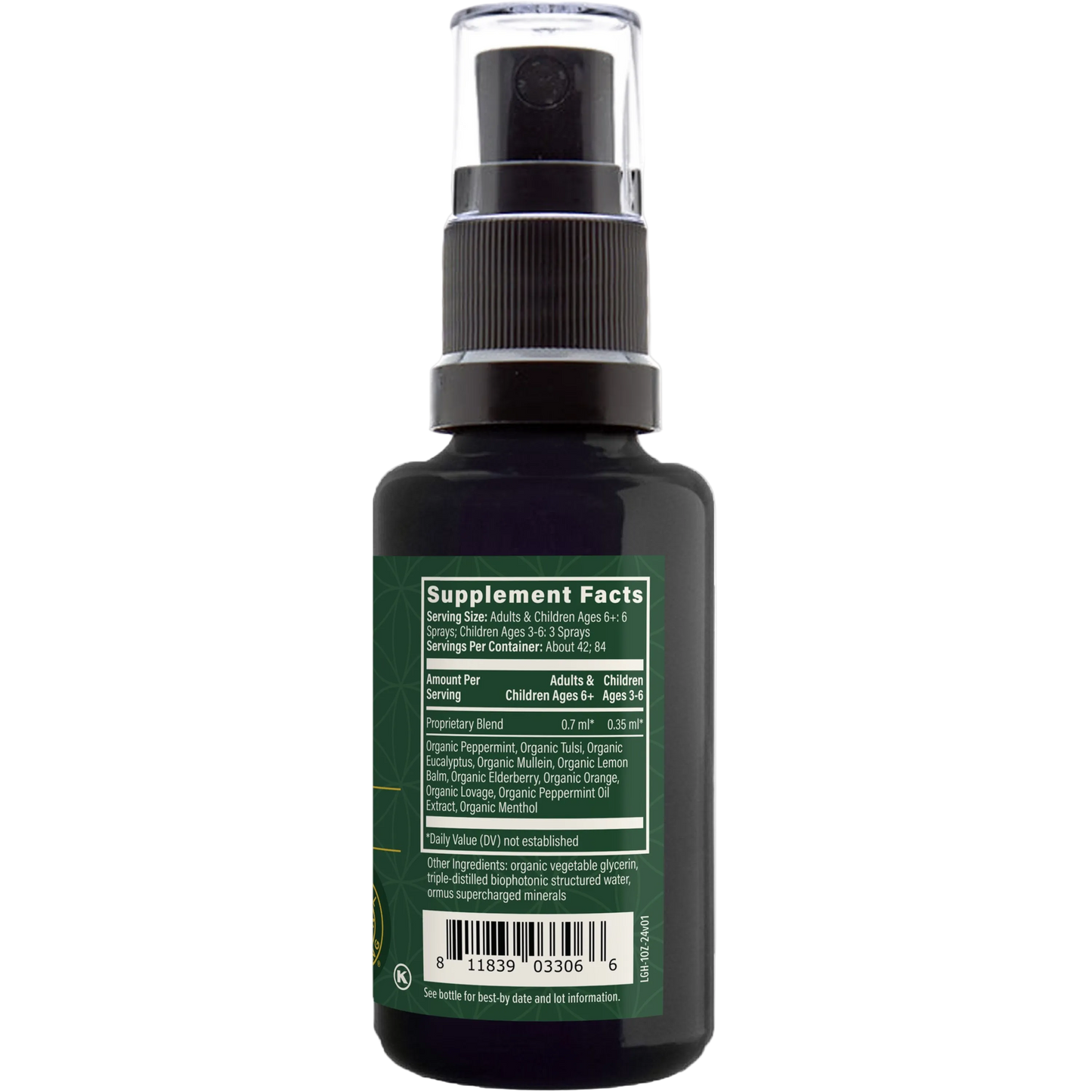Lung Health - Natural Herbal Spray Formula for Lung and Respiratory Support