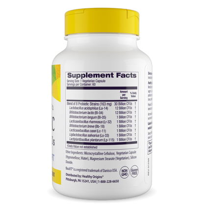 Probiotic 30 Billion CFUs - 8 strains - 60 capsules
