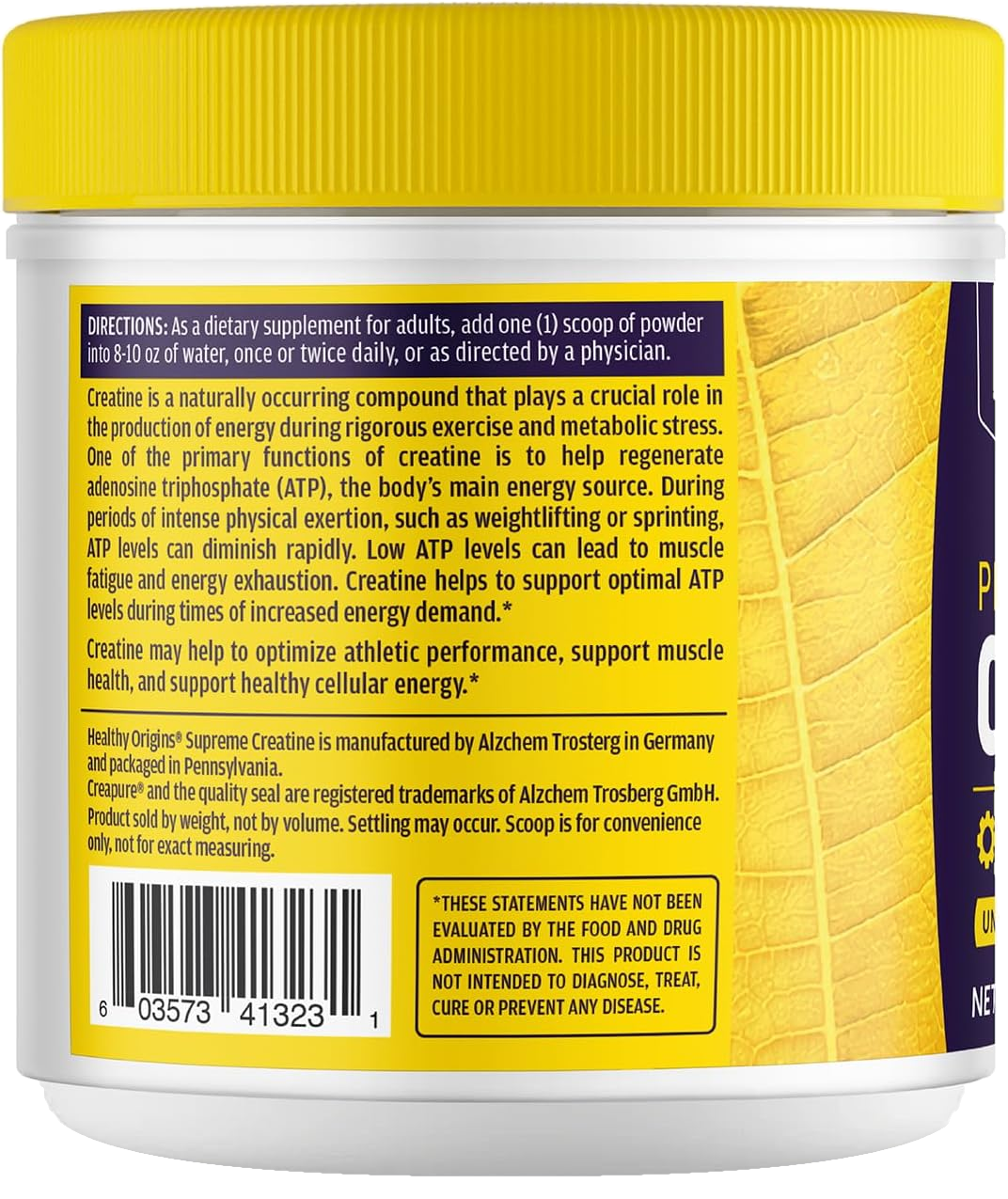 Creatine (Creapure®) - Creatine Monohydrate - 600g / 120 servings (Unflavoured)